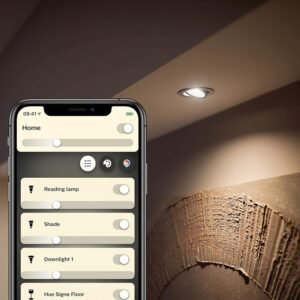 Philips Hue New White Smart LED Light Bulb 2 Pack [GU10 Spot] with Bluetooth Works with Alexa, Google Assistant, Apple Homekit for Indoor Home Lighting